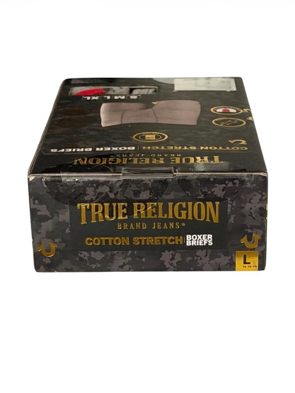True Religion 4-Pack Cotton Boxer Briefs - Men’s Large | NEW